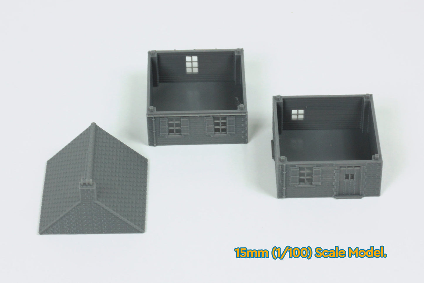 Normandy Village House Type 2 - Tabletop Wargaming WW2 Terrain | 15mm 20mm 28mm Miniature 3D Printed Model
