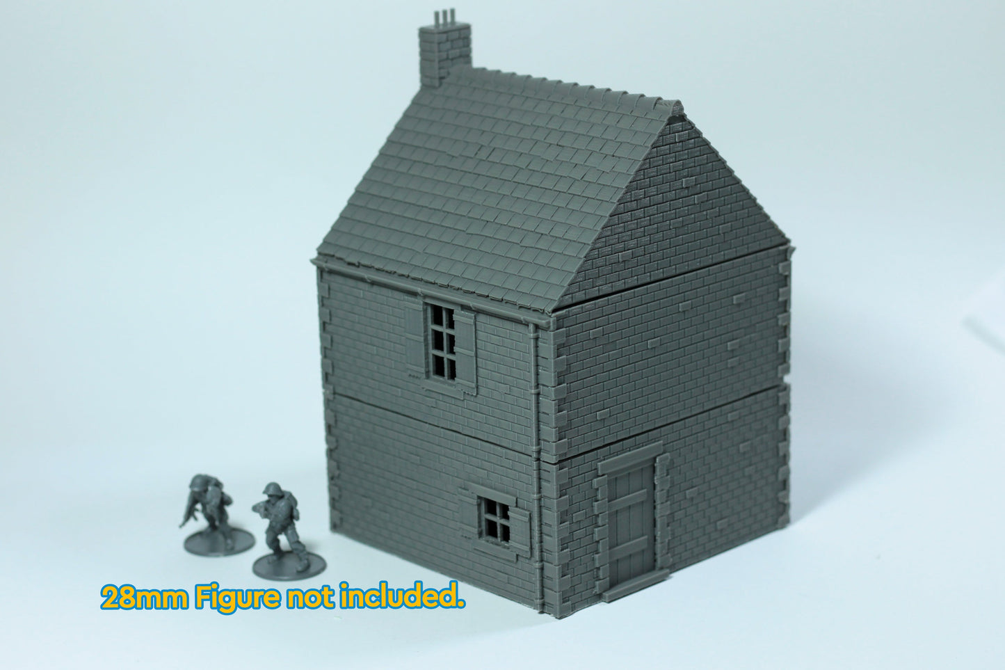 Normandy Village House Type 2 - Tabletop Wargaming WW2 Terrain | 15mm 20mm 28mm Miniature 3D Printed Model