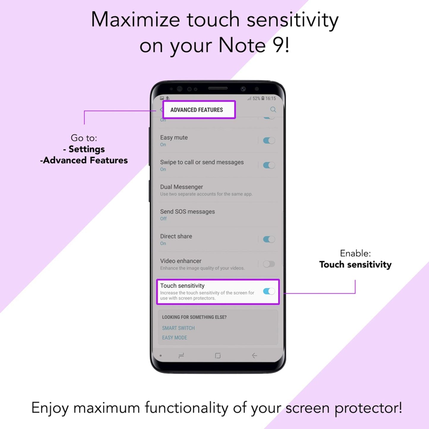 NALIA Privacy Screen Protector for Samsung Galaxy Note 9, Anti-Spy Privacy Glass