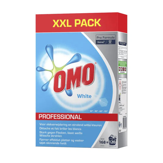 Auslaufartikel: Omo Professional Weiß 120 Wäschen, Vollwaschmittel Pulver | Packung (8400 g)