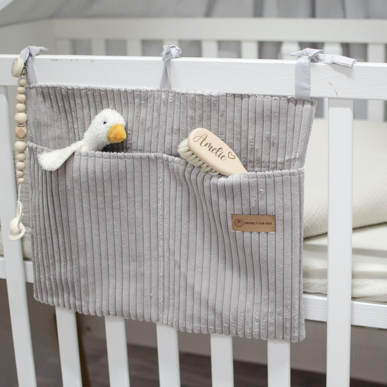 Babybett Organizer Cord - Aufbewahrung fürs Babyzimmer