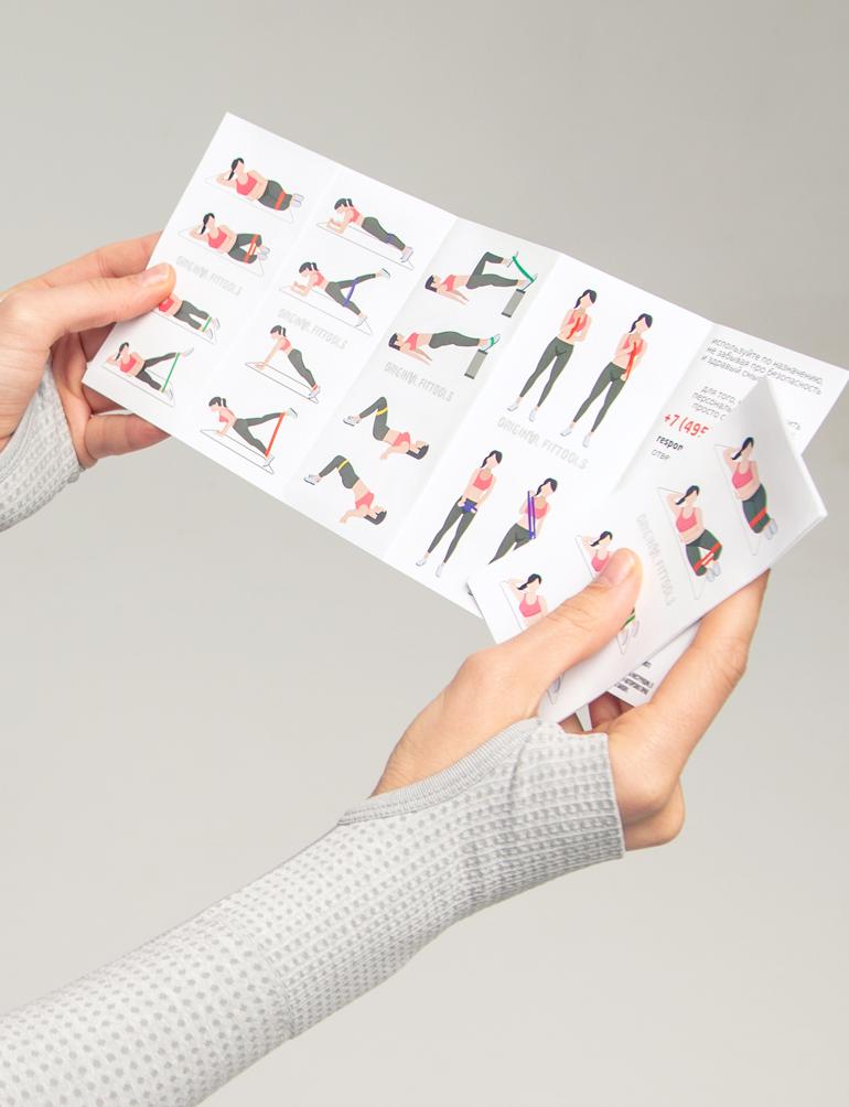 Fit tools Fitnessbänder 3er Set AFINA 20LB-50LBS