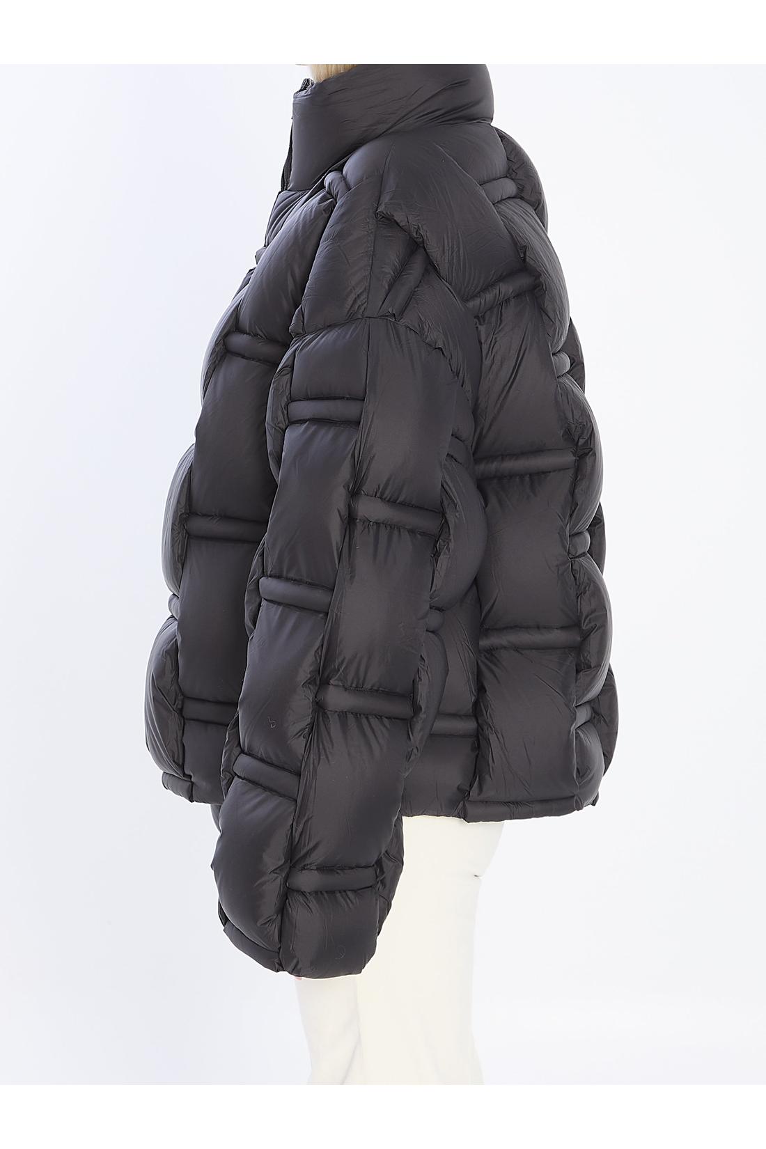 Oversized quilted down jacket