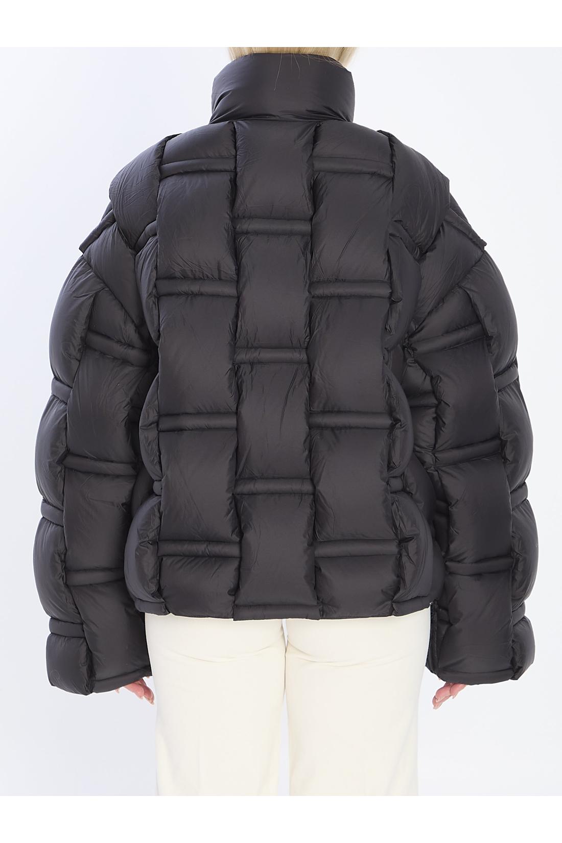 Oversized quilted down jacket