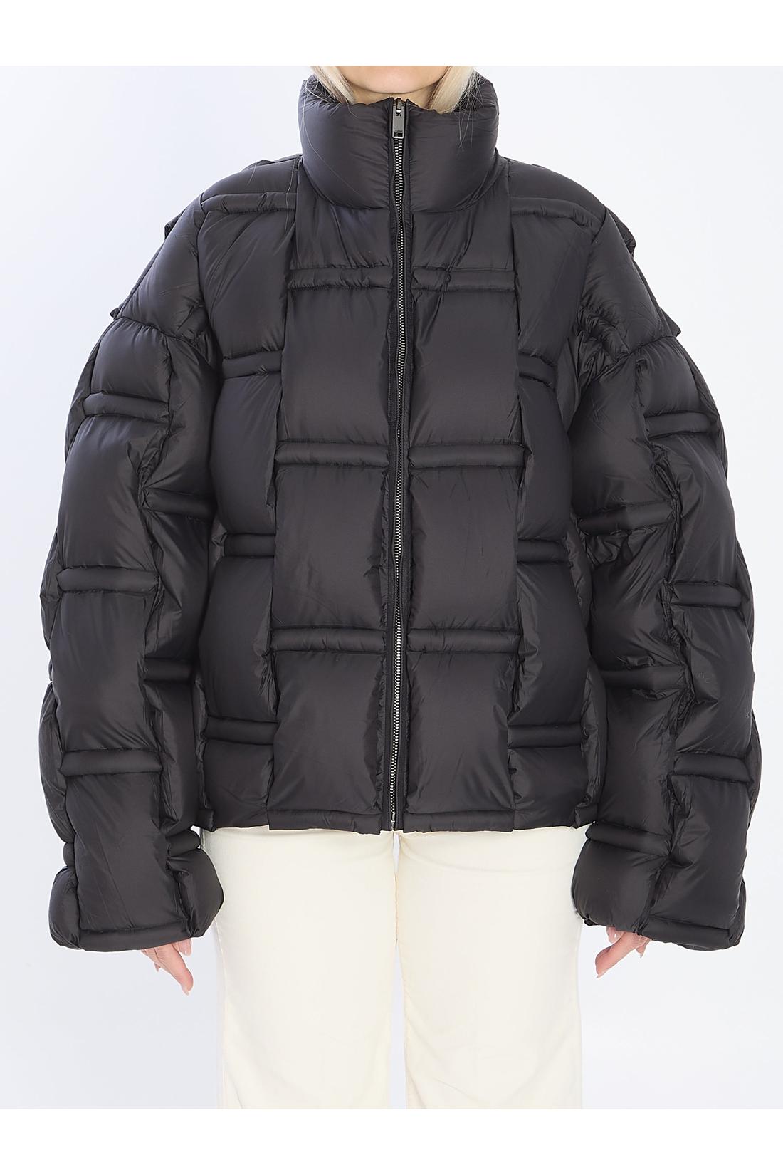 Oversized quilted down jacket