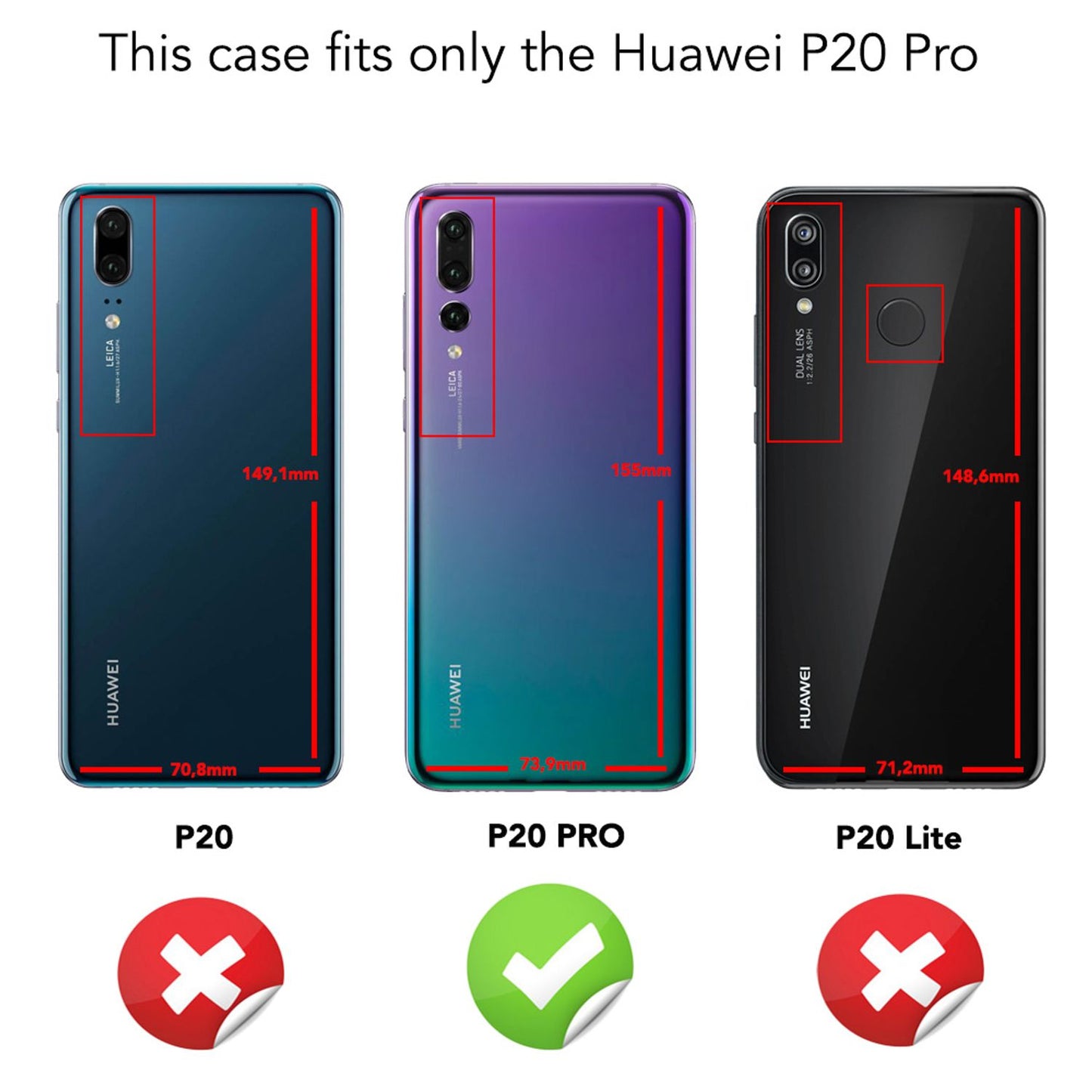 NALIA Handyhülle für Huawei P20 Pro Hülle, Durchsichtige Silikon Schutzhülle