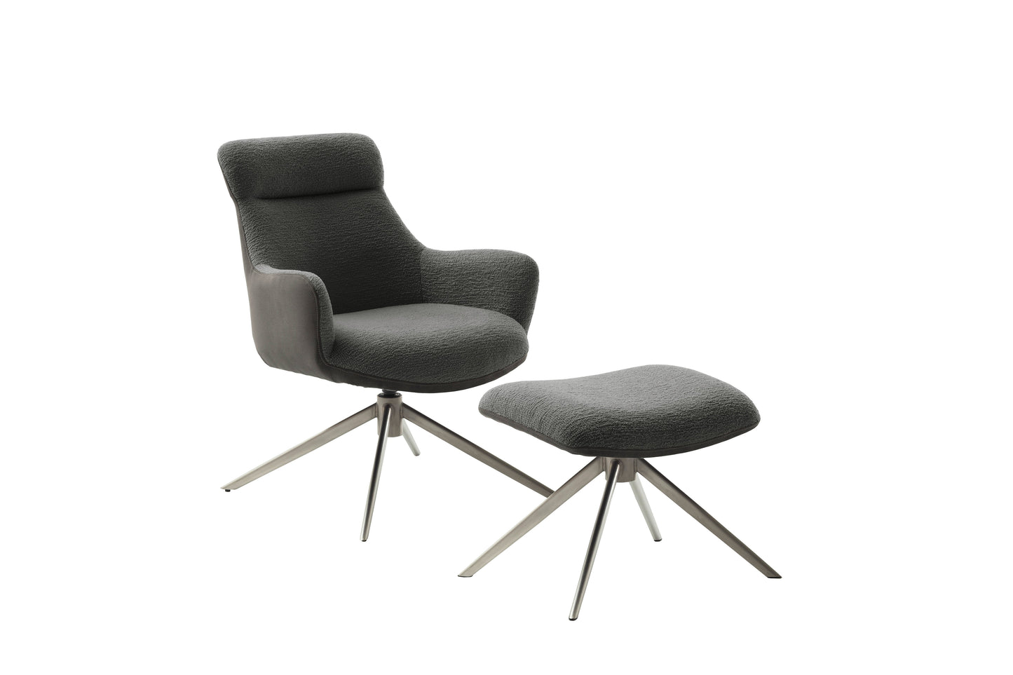 PELION hægindastóll með fótskemli