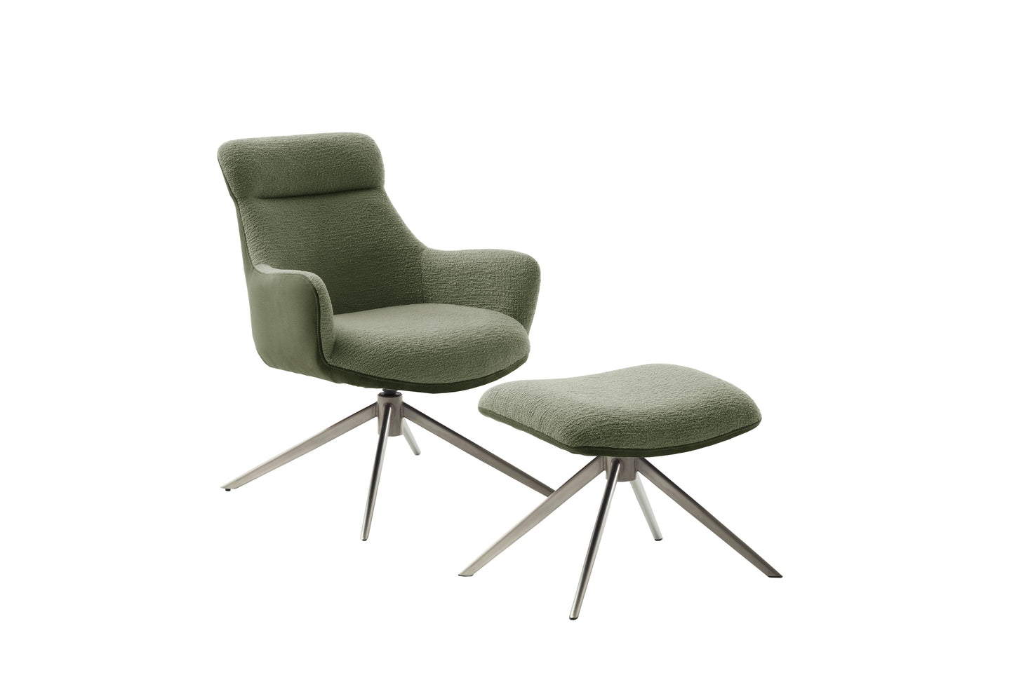 PELION hægindastóll með fótskemli