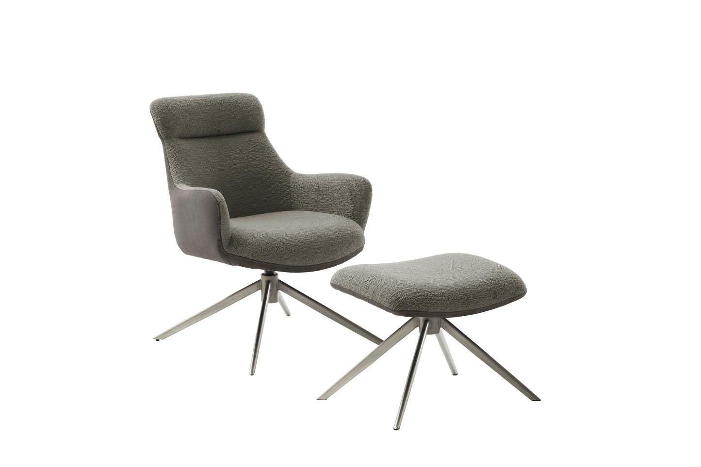 PELION hægindastóll með fótskemli