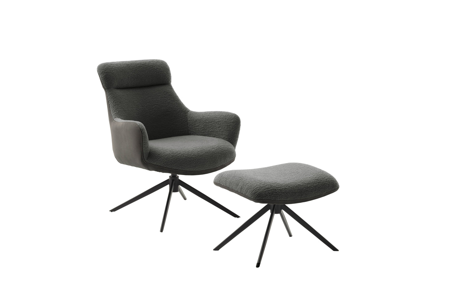 PELION hægindastóll með fótskemli