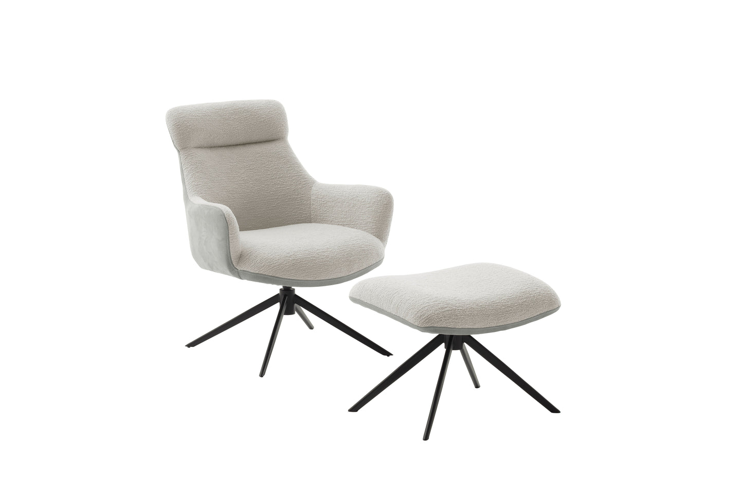 PELION hægindastóll með fótskemli