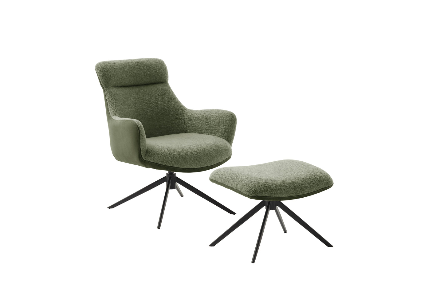 PELION hægindastóll með fótskemli