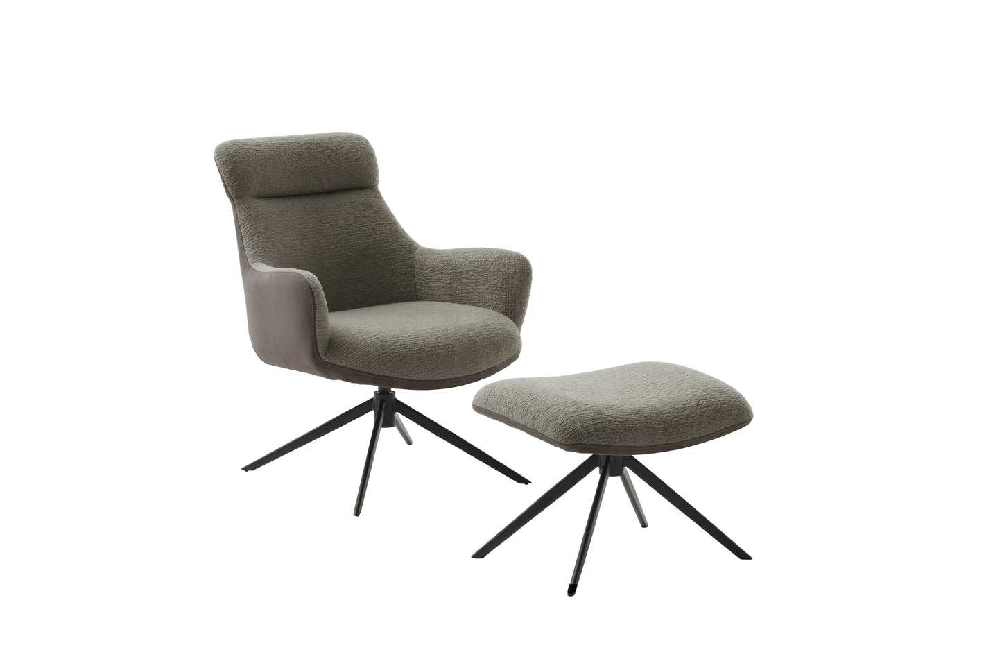 PELION hægindastóll með fótskemli