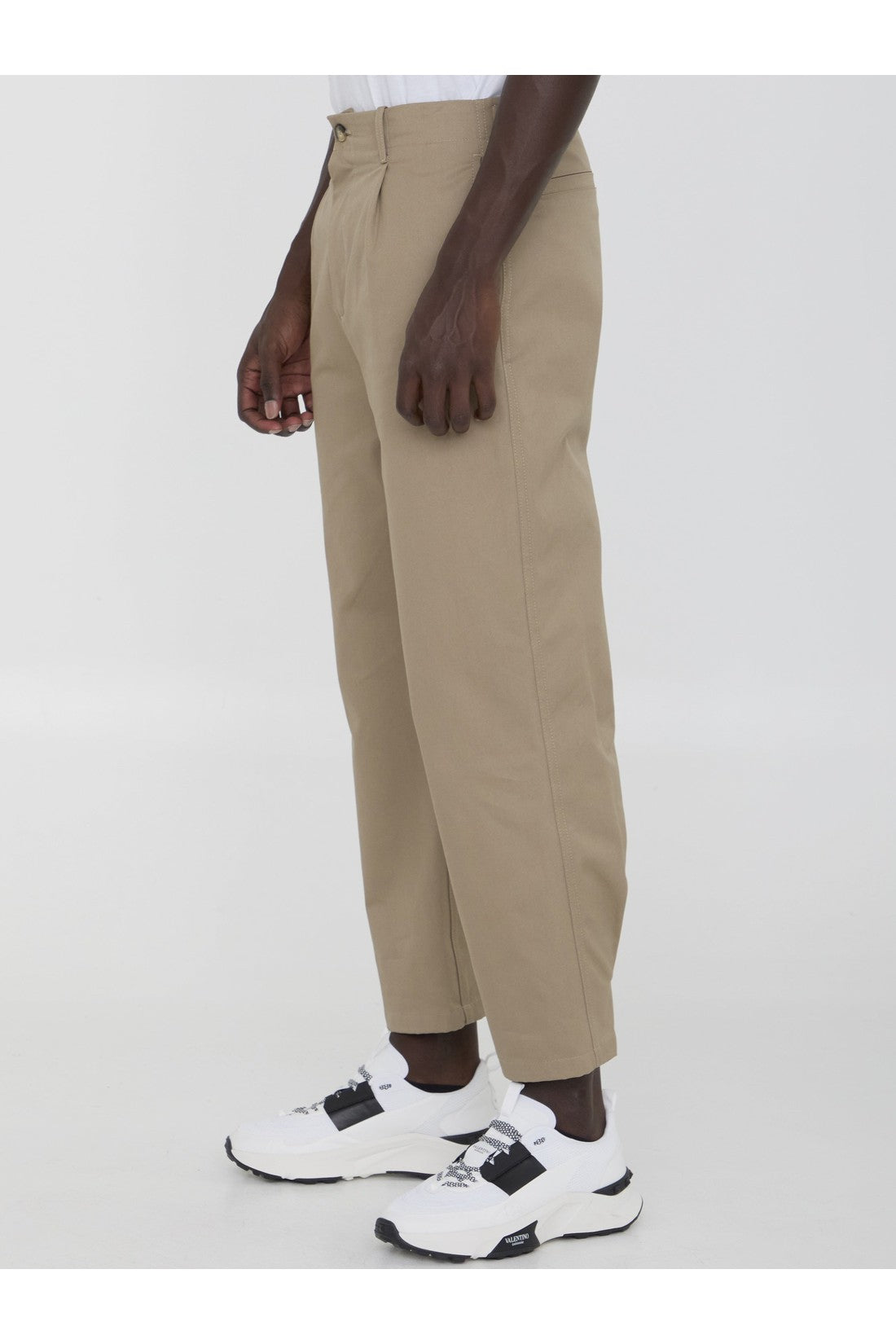 Pants in cotton gabardine