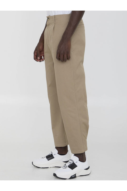 Pants in cotton gabardine