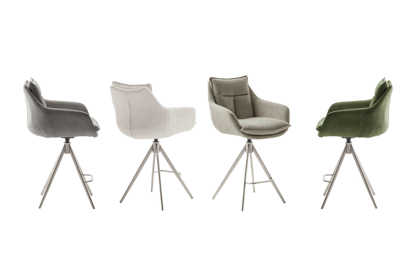 PARKER borðstólar með armleggjum - sett af 2