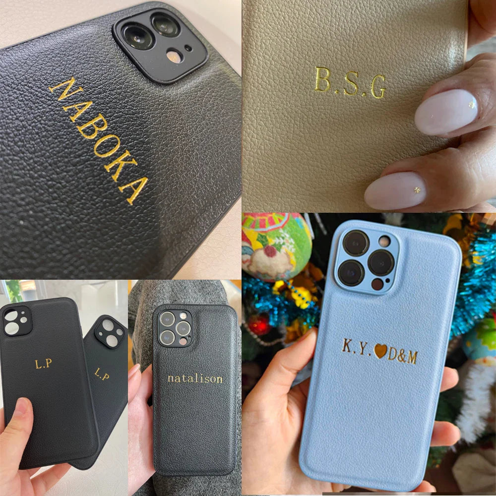 Persónulegt nafnhulstur fyrir iPhone gerðir