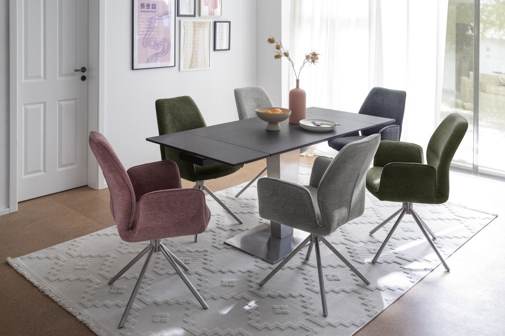 GREYTON 4-fóta stóll með armpúðum - 2 stk.