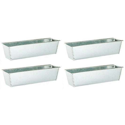 Pflanzkästen für Palette Paletten Pflanzkasten Palettenbeet Blumenkasten Kästen Zink, 4 Stück