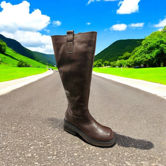Frank Daniel Women's HIGH BOOT DARK BROWN Manufacturer number: FD9604 ( Last pieces )