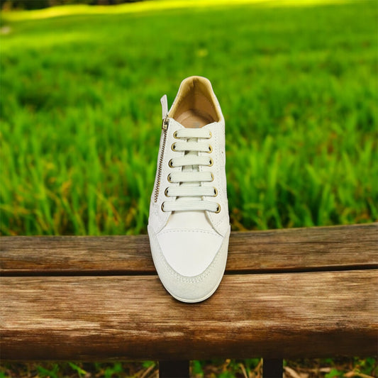 Geox Respira women's sneakers in white D MYRIA C - NAPPA+ SUEDE Manufacturer number: D0268C 08522 C1352 ( Last pieces )