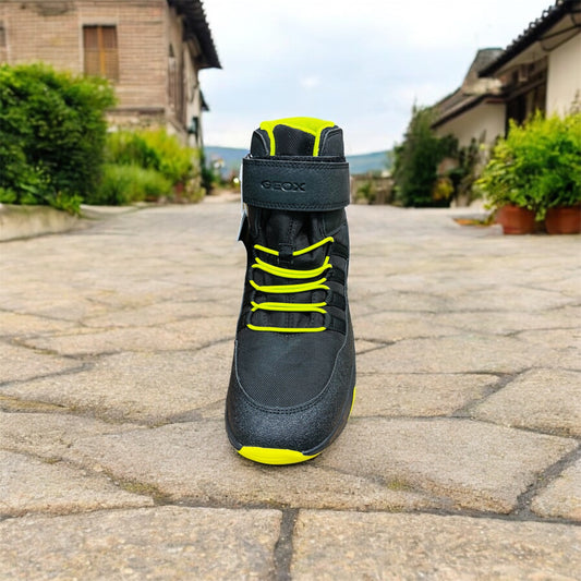 Geox Amphibiox J SENTIERO BB ABX B - NYL+DBK children's boots in Black/Lime Manufacturer number: J46FSB OFUCE C0802 ( Last pieces ) 