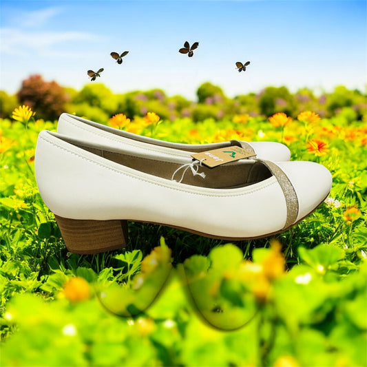 Jana Vegan Damen Pumps in Weiß Herstellernummer : M2236641 ( Letzte Stück )