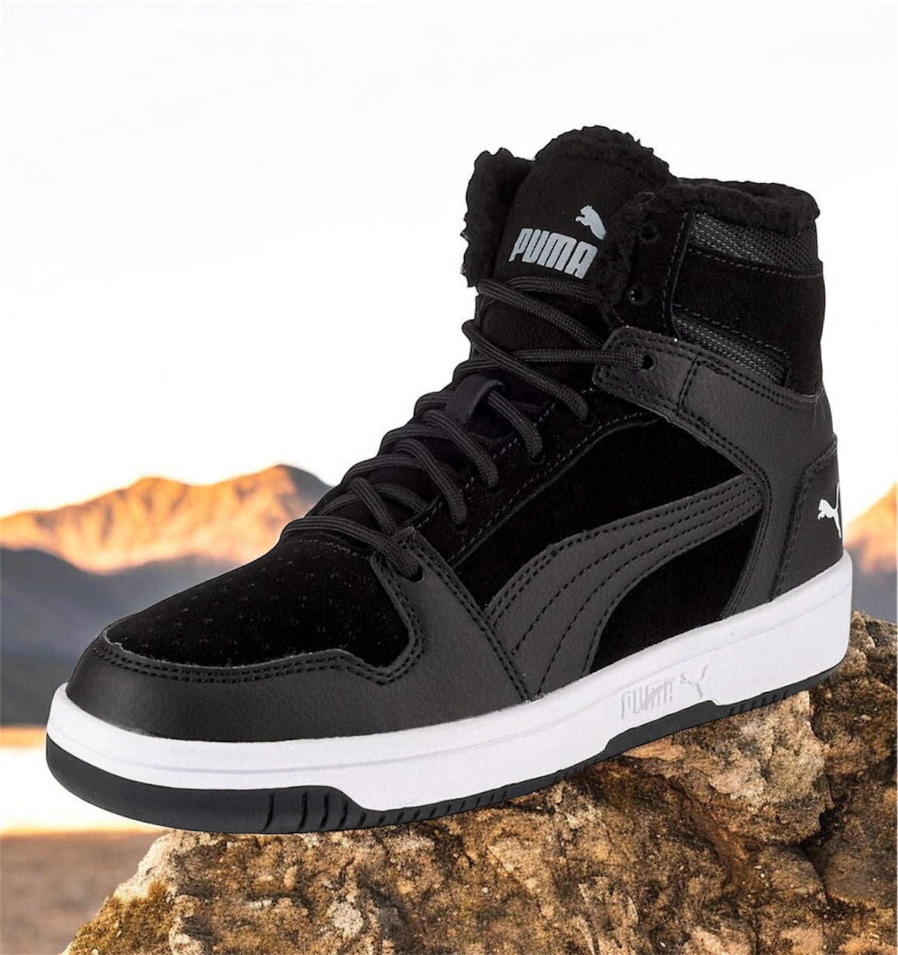 Puma Rebound Layup Fur SD Jr kinder schuhe