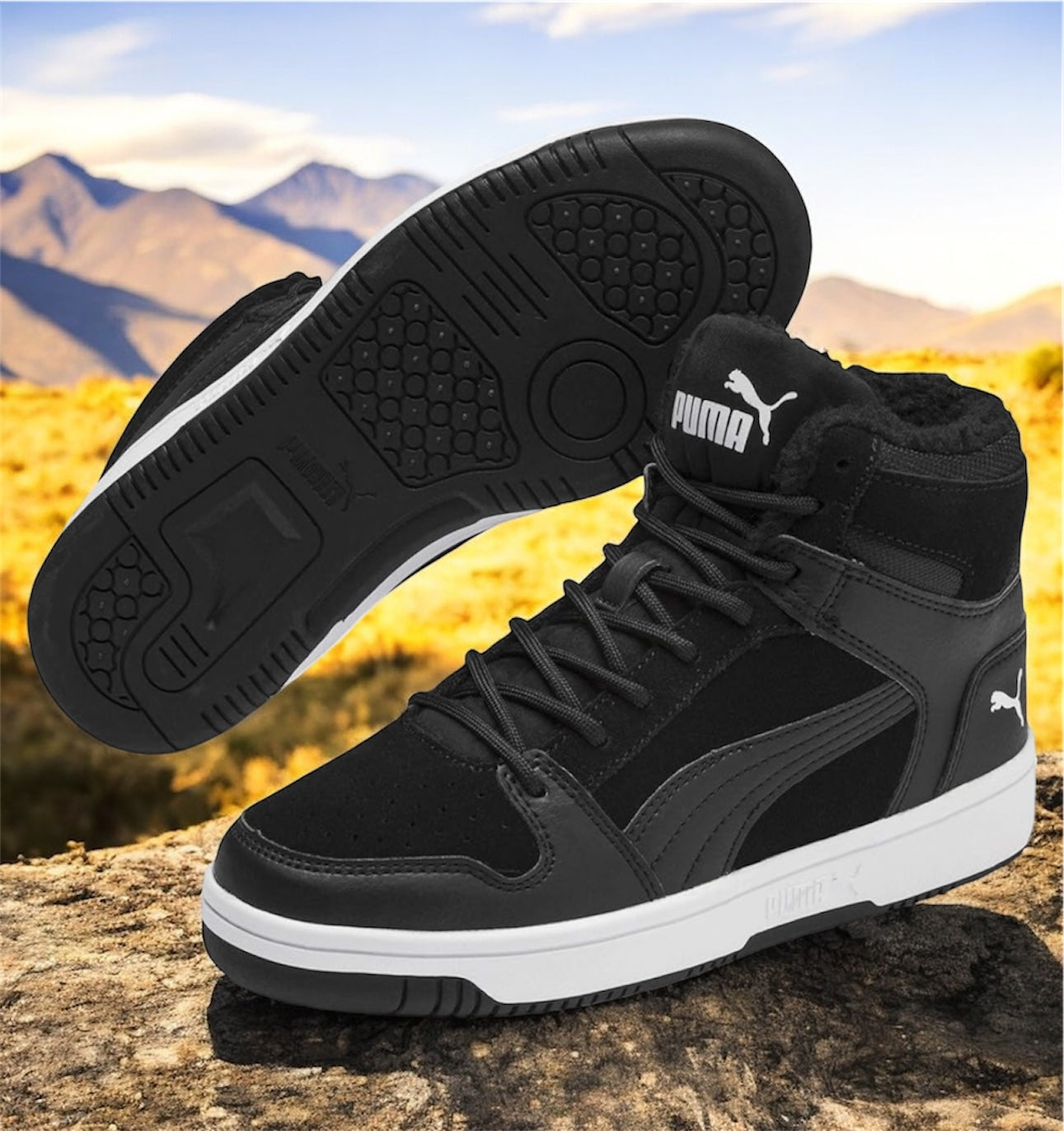 Puma Rebound Layup Fur SD Jr kinder schuhe