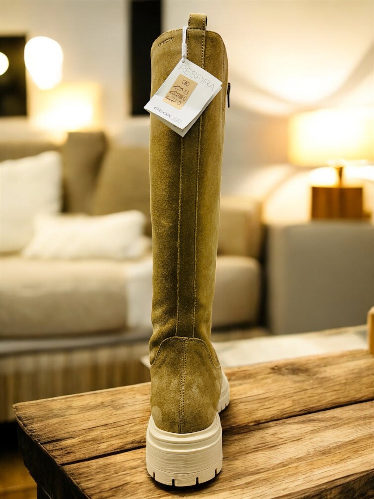 Geox D Iridea C Suede Damen Winter Stiefel