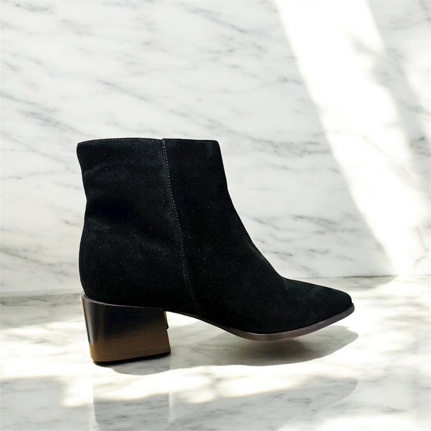 André Errol leður vetrar ökklastígvél fyrir konur