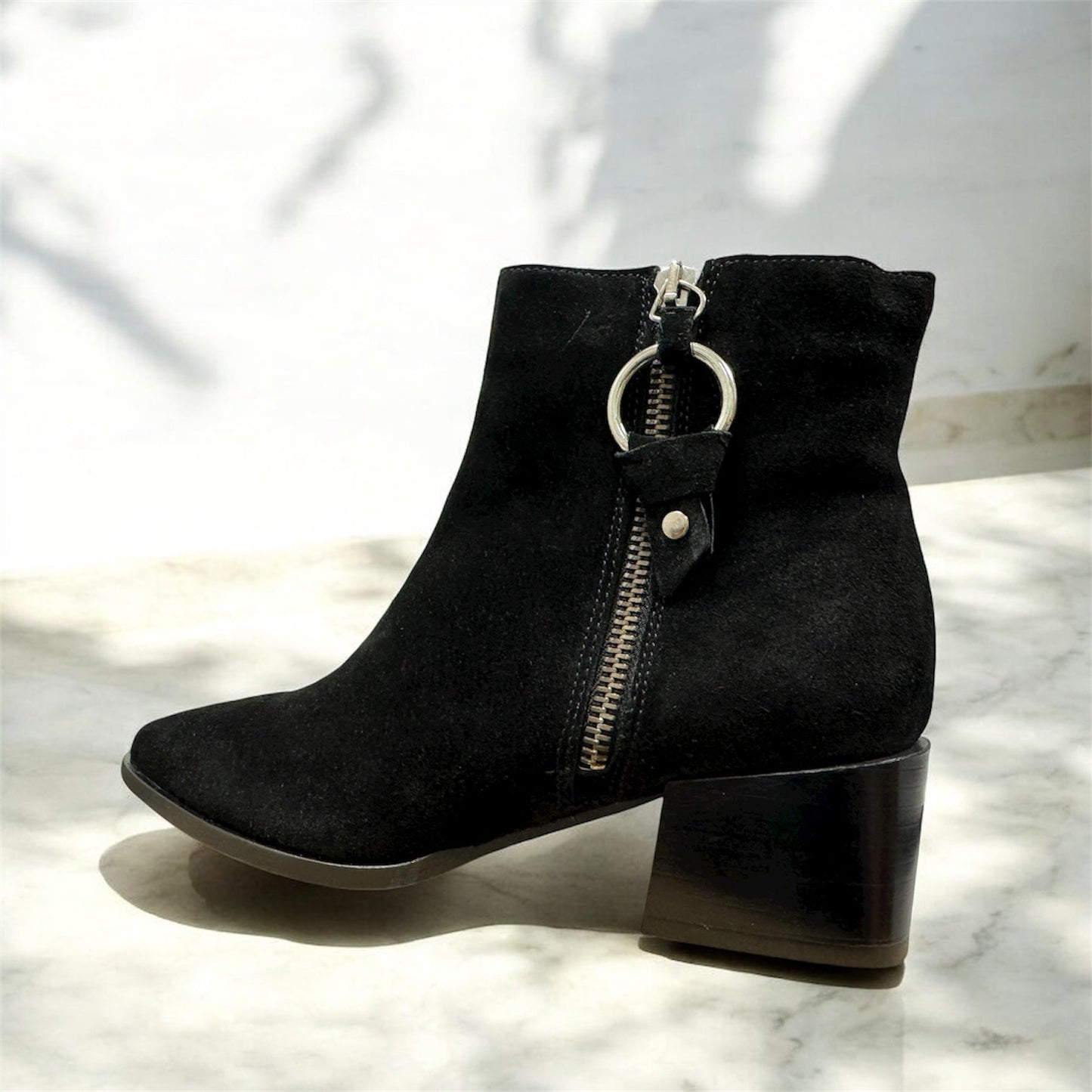 André Errol leður vetrar ökklastígvél fyrir konur