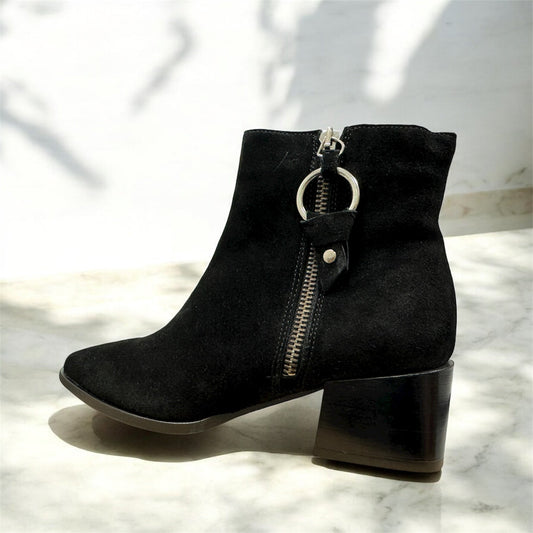 André Errol Damen Leder Winter Stiefeletten