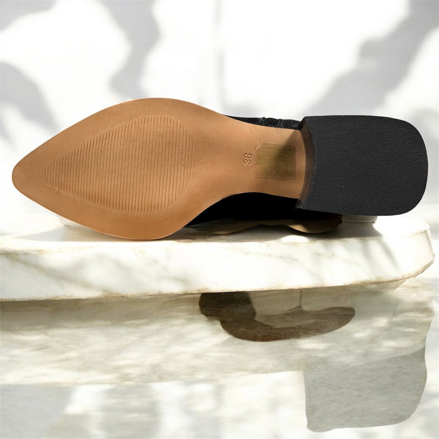 André Errol leður vetrar ökklastígvél fyrir konur