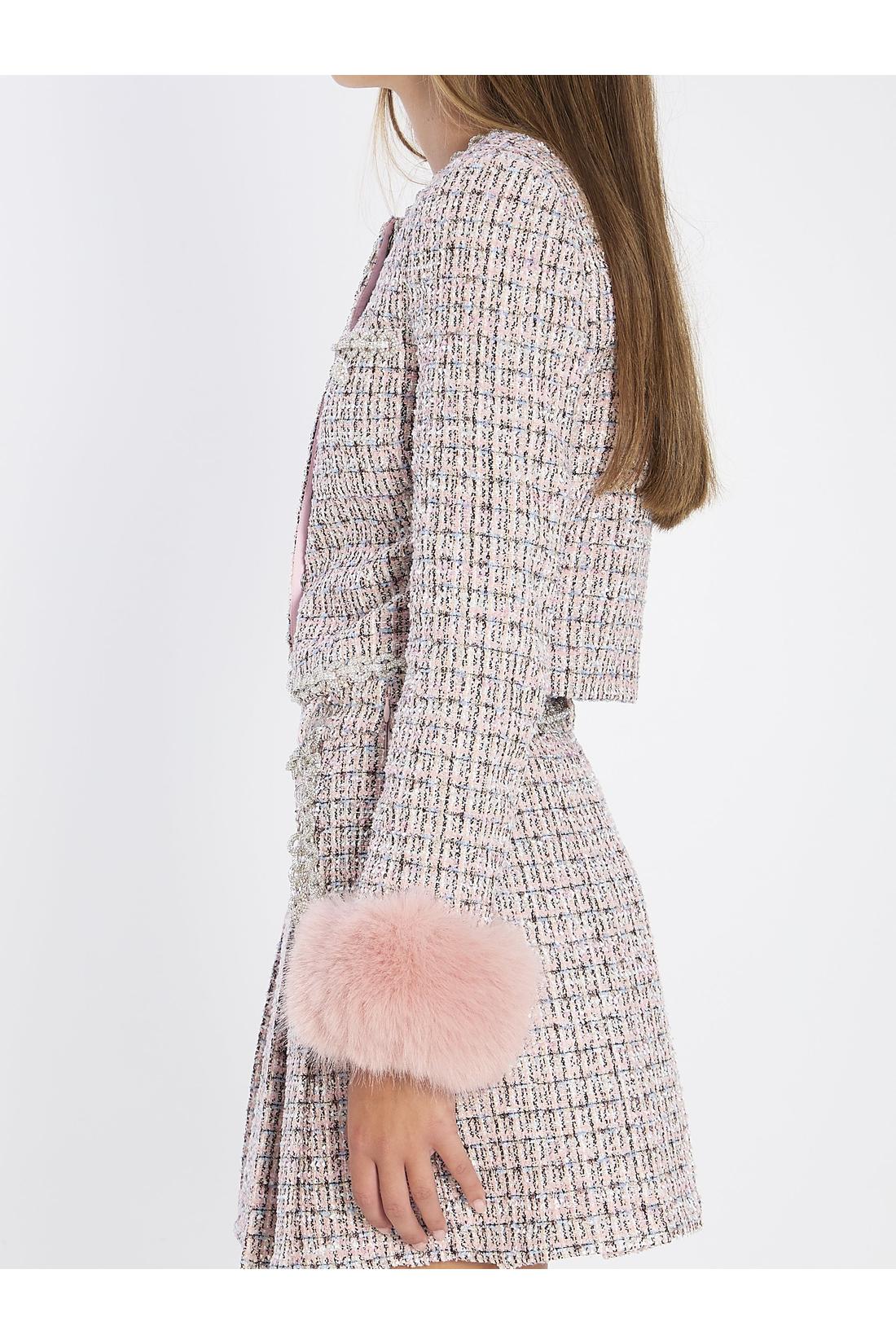Pink bouclé jacket