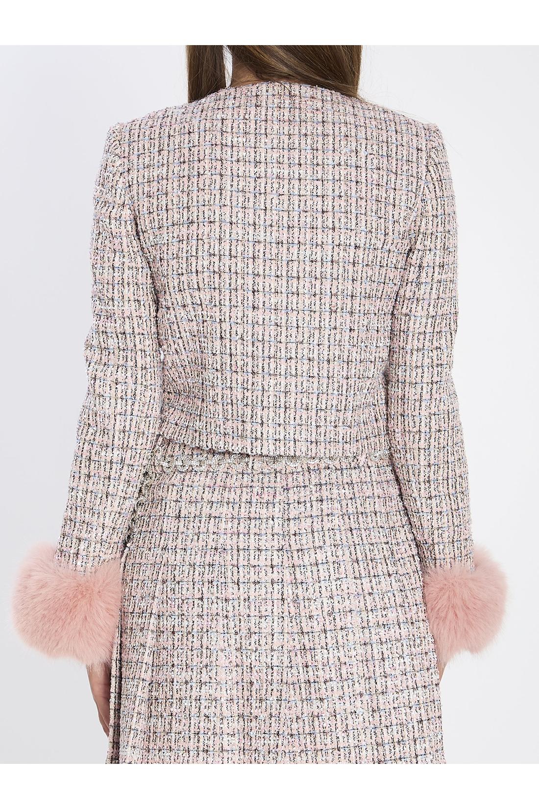 Pink bouclé jacket