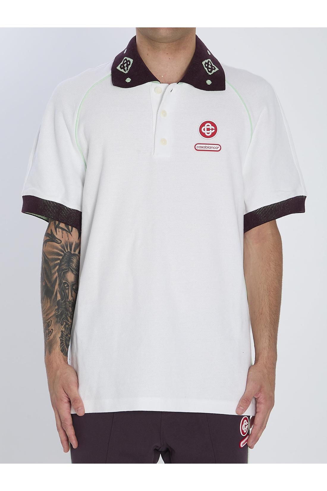 Piqué cotton polo shirt
