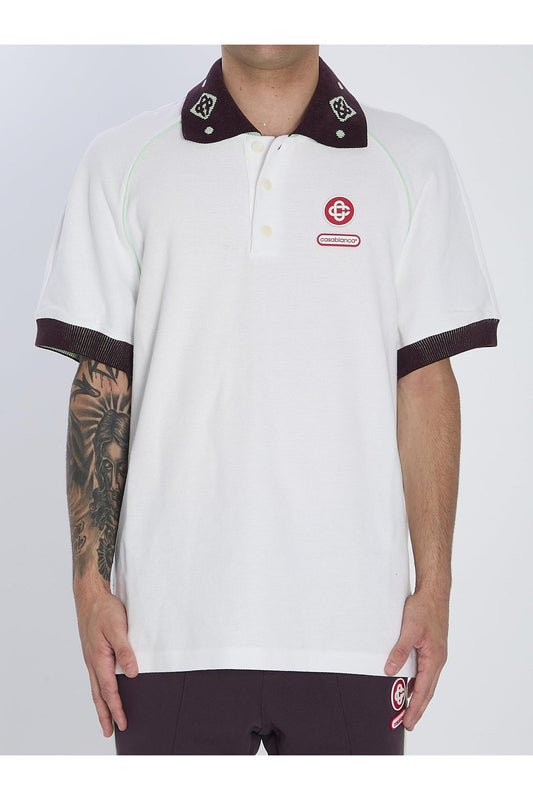 Piqué cotton polo shirt