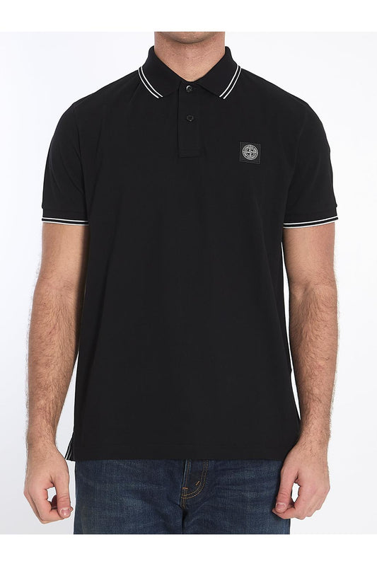Polo shirt in piqué cotton