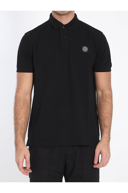 Polo shirt in piqué cotton