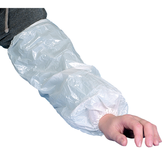 Ärmelschoner, 40 cm, 20 my PE, Weiß  | Packung (100 Paare)