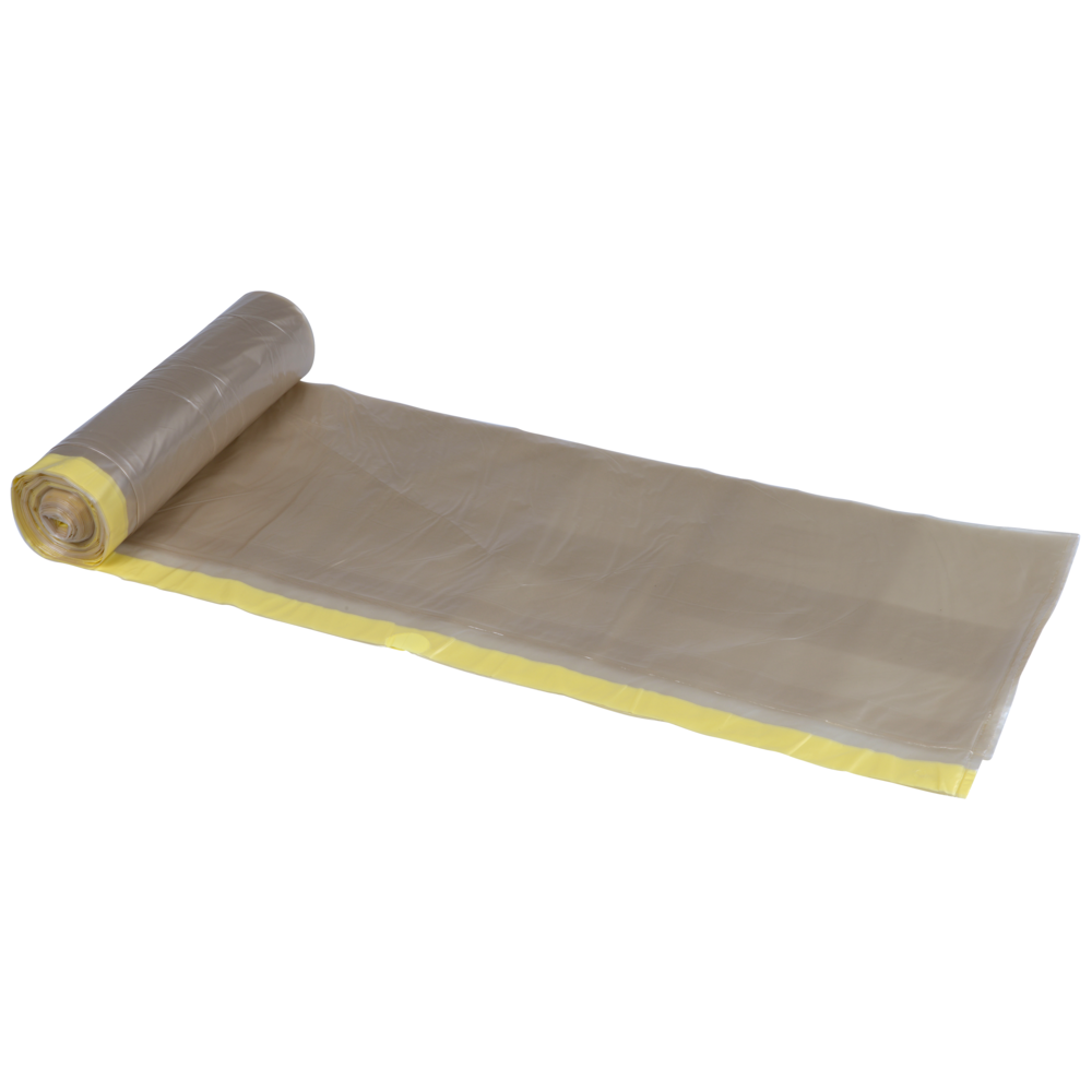 Abfallsäcke 120 L, m. Zugband, 700x1010mm 55 my Transparent    | Rolle (10 Beutel)