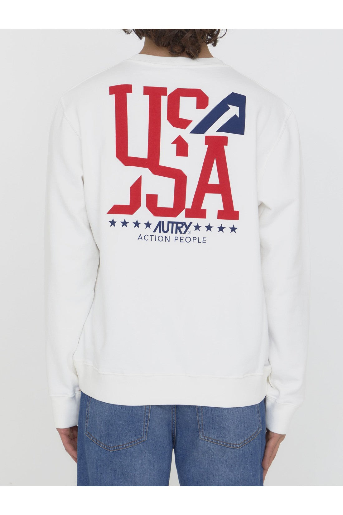 Printed cotton sweatshirt