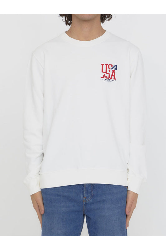 Printed cotton sweatshirt