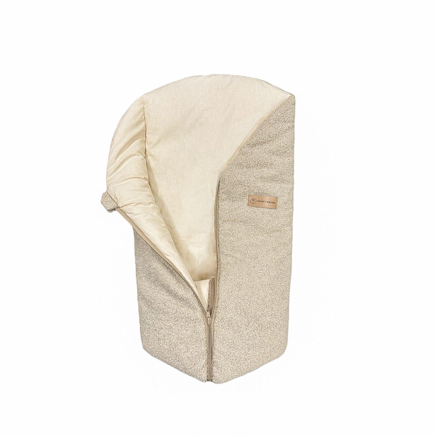 Pucksack Teddystoff Bouclé mitwachsend - Nachhaltiger Babyschlafsack