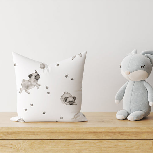 "Cute Pug" Premium Decorative Pillow