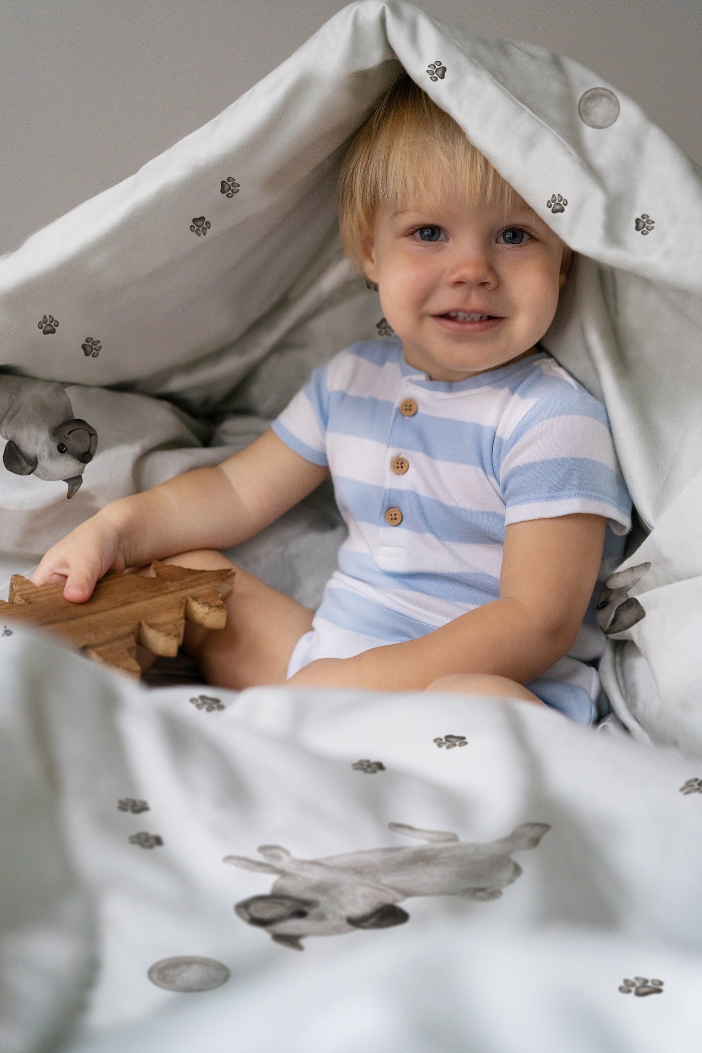 "Sweet Pug" úrvals barnarúmföt