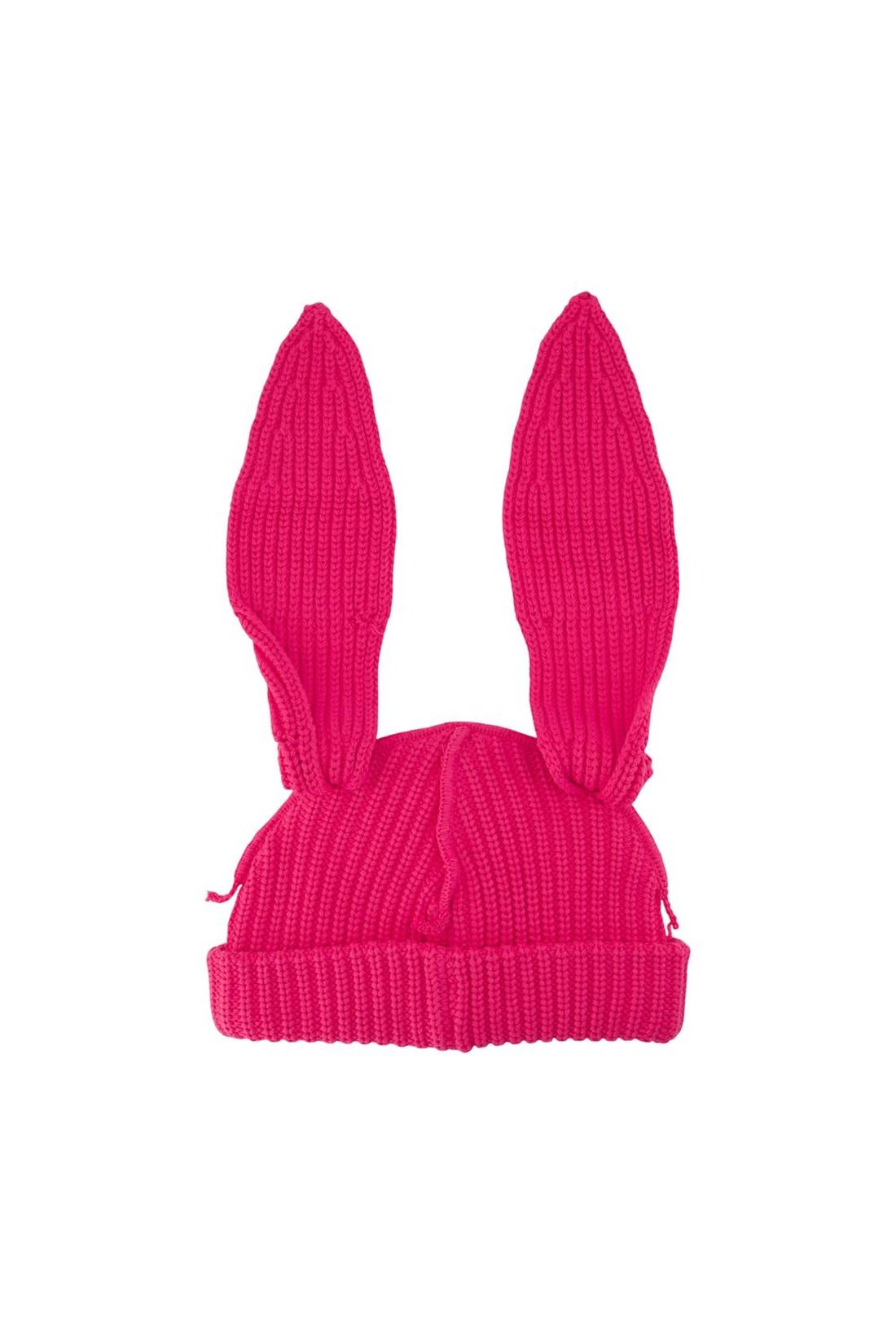 Chunky Rabbit Mütze - Charles Jeffrey Loverboy - Baumwolle - Rosa