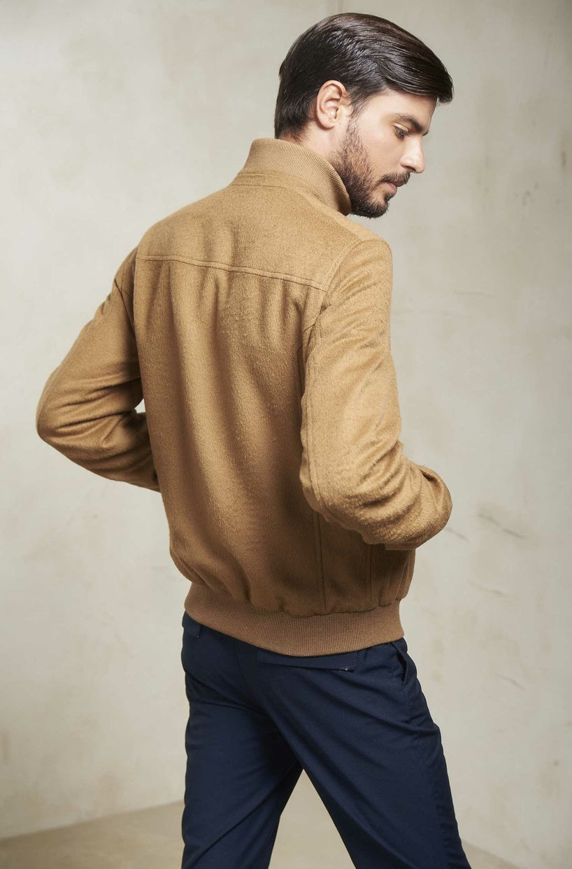 KUNA | NADRIAN bomber jacket made of alpaca wool – essentials for men