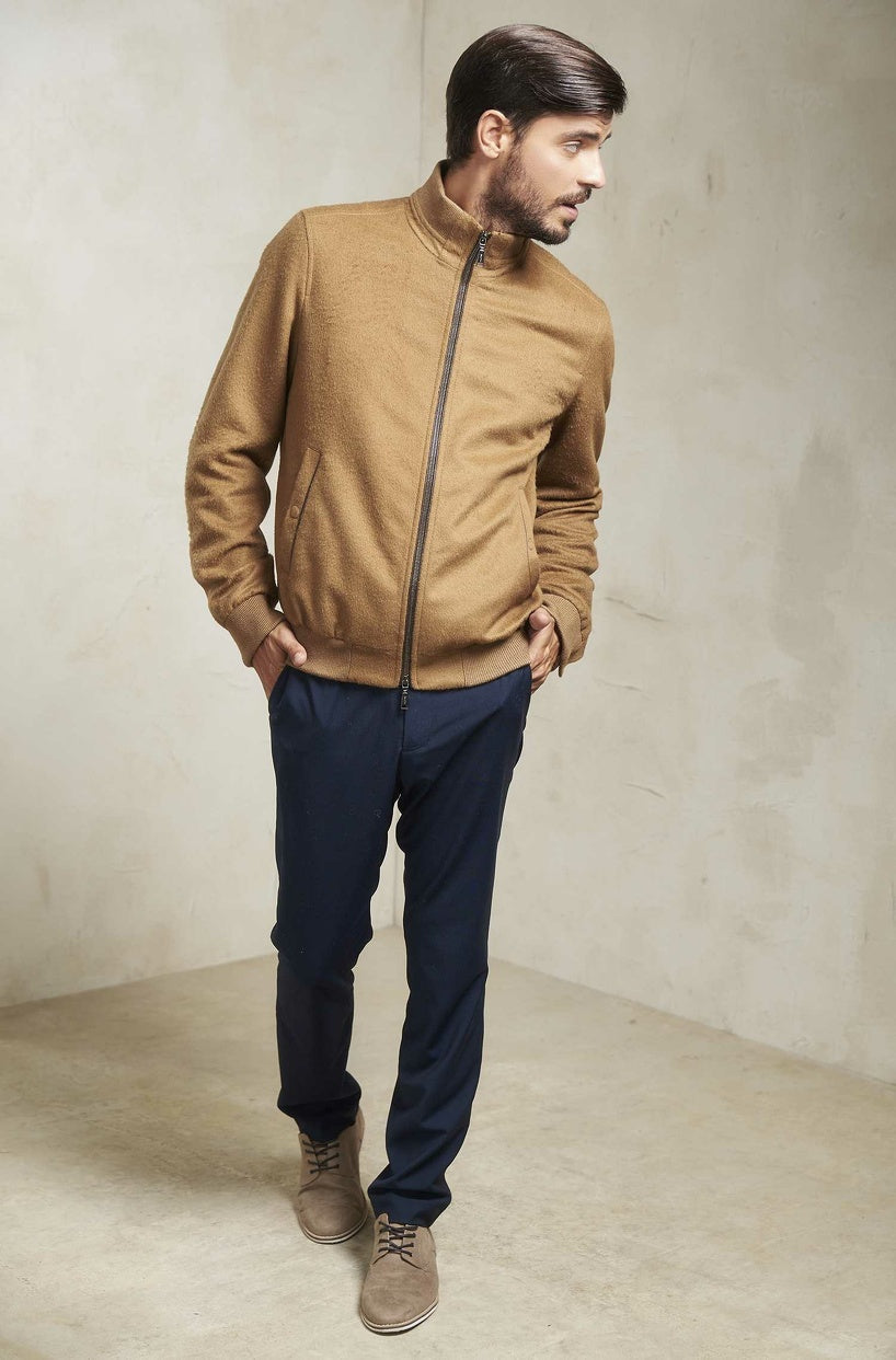 KUNA | NADRIAN bomber jacket made of alpaca wool – essentials for men